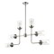 Z-Lite Calliope 6 Light Pendant, Polished Nickel & Clear 617-6PN - alternate 3